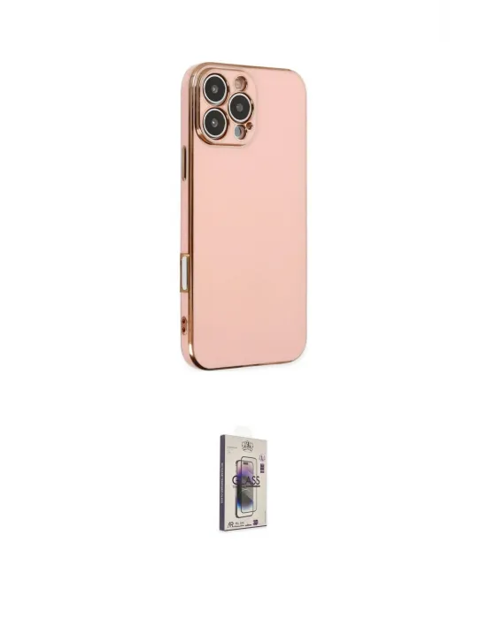 ieg™ iPhone 16 Pro Kılıf Yankı Serisi - Siyah Bilvis 3D Cam Ekran Koruyucu