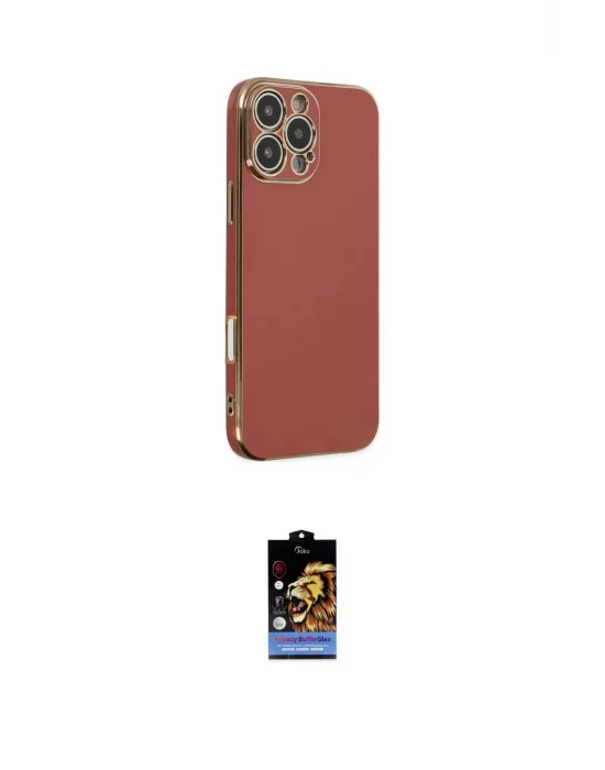 ieg™ iPhone 16 Pro Kılıf Yankı Serisi - Siyah Buffer Hayalet Cam Ekran Koruyucu