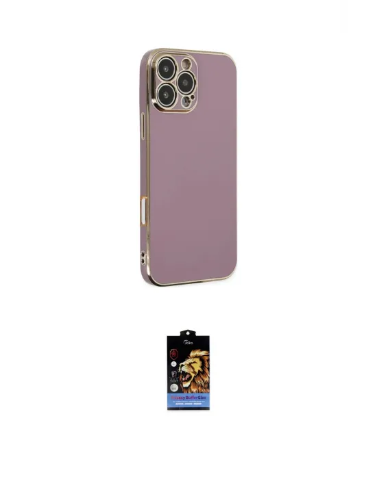 ieg™ iPhone 16 Pro Kılıf Yankı Serisi - Siyah Buffer Hayalet Cam Ekran Koruyucu