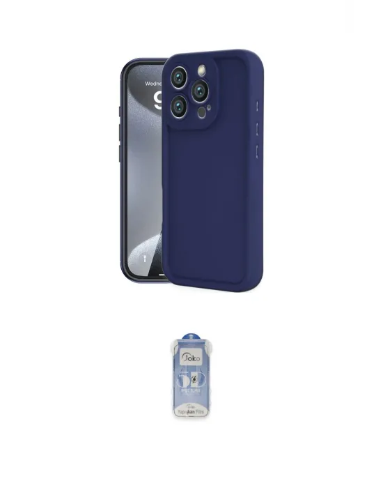 ieg™ iPhone 16 Pro Kılıf Yankı Yansıma Özel Seri - Siyah Joko Magic 5D Cam