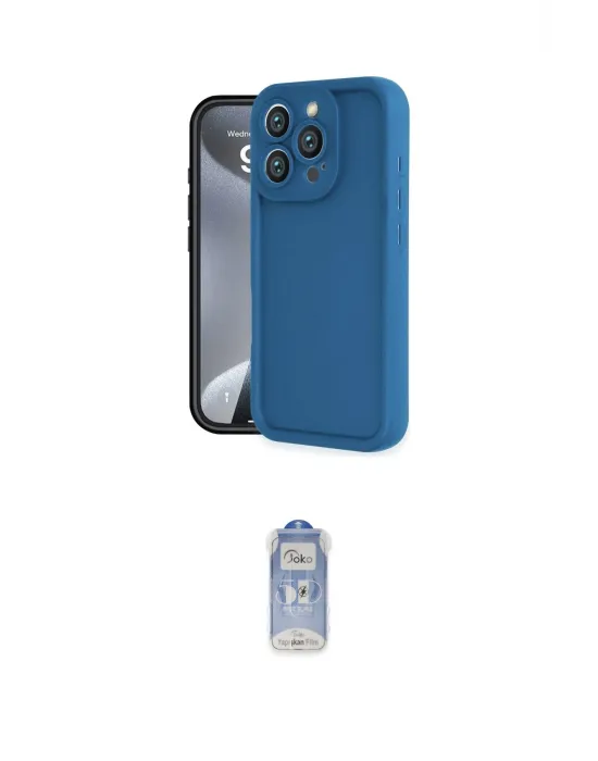 ieg™ iPhone 16 Pro Kılıf Yankı Yansıma Özel Seri - Siyah Joko Magic 5D Cam