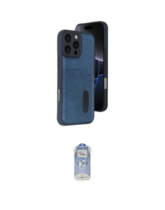 ieg™ iPhone 16 Pro Kılıf Yörünge Işık Serisi - Siyah Joko Magic 5D Cam