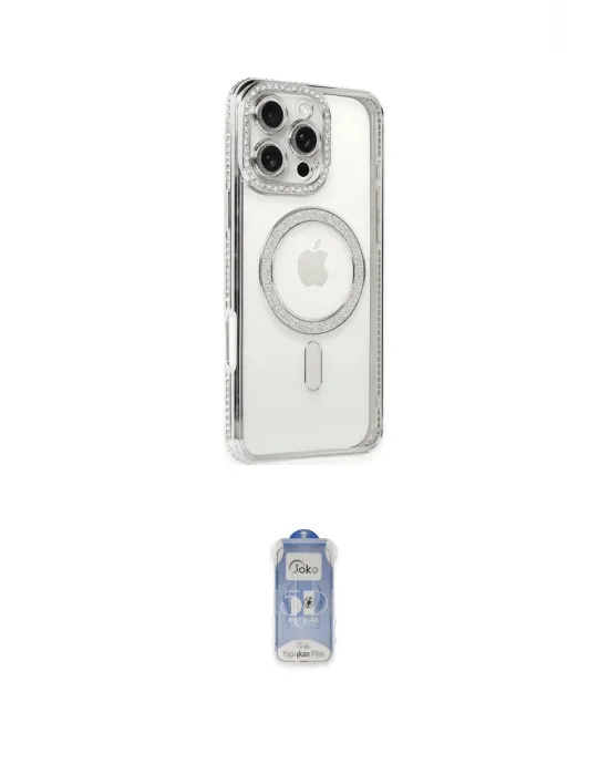 ieg™ iPhone 16 Pro Kılıf Zirve Doku Prime - Siyah Joko Magic 5D Cam