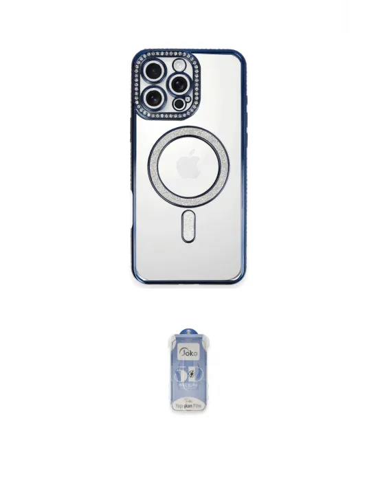 ieg™ iPhone 16 Pro Kılıf Zirve Doku Prime - Siyah Joko Magic 5D Cam