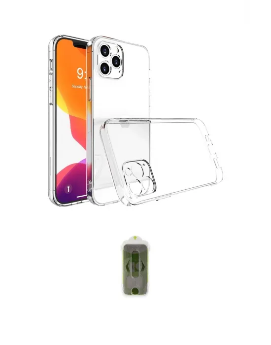 ieg™ iPhone 16 Pro Kılıf Zirve Doku - Siyah Joko Magic 5D Hayalet Cam