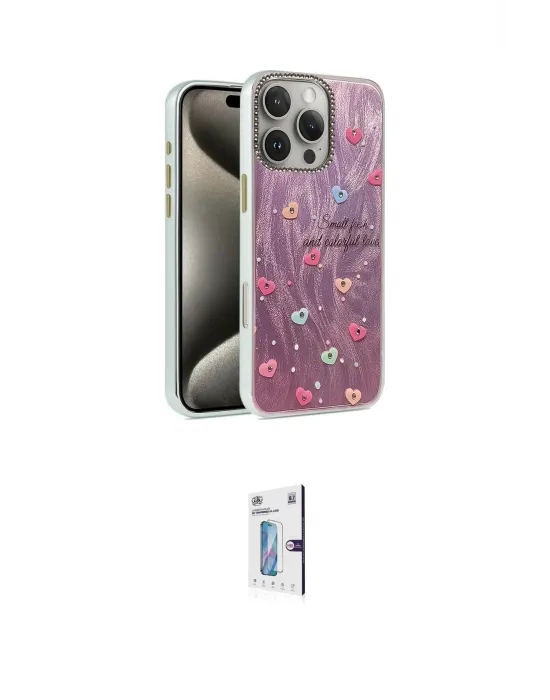 ieg™ iPhone 16 Pro Kılıf Zirve Modern Prime - Siyah Bilvis 0.18mm Plus Cam Ekran Koruyucu