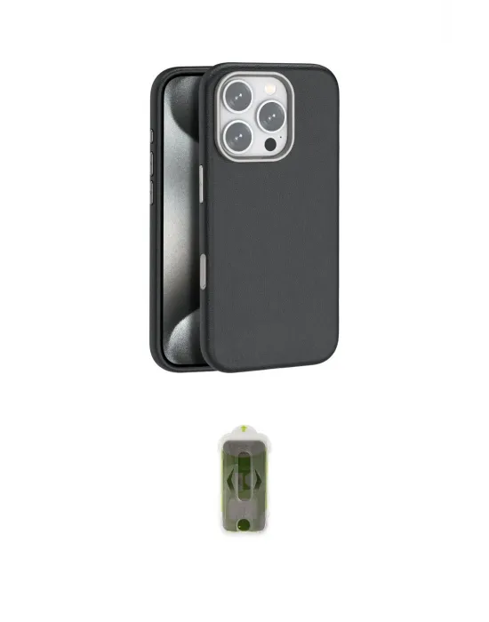 ieg™ iPhone 16 Pro Kılıf Zirve Modern Prime - Siyah Joko Magic 5D Hayalet Cam