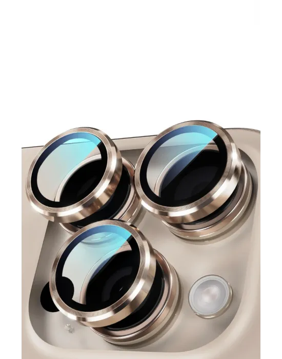 ieg™ İphone 16 Pro Max Kamera Lens Koruyucu Naturel