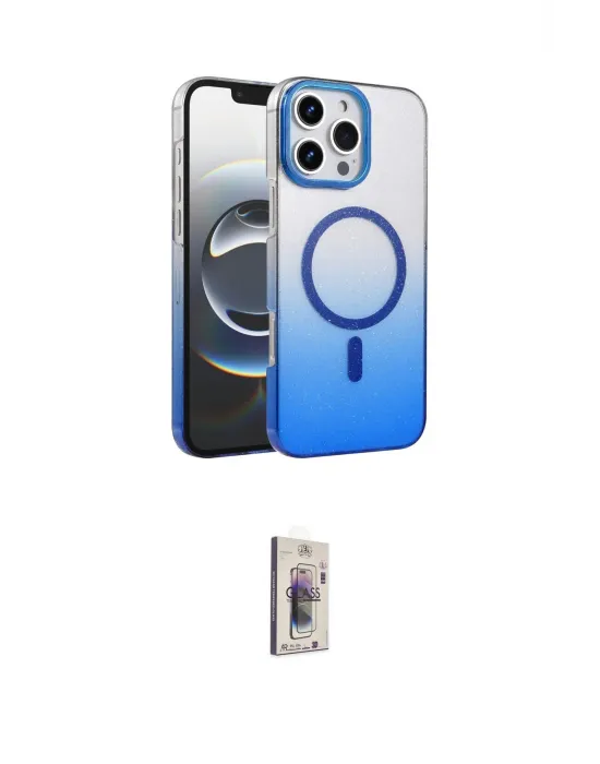 ieg™ iPhone 16 Pro Max Kılıf Ahenk Doku Özel Seri - Siyah Bilvis 3D Cam Ekran Koruyucu