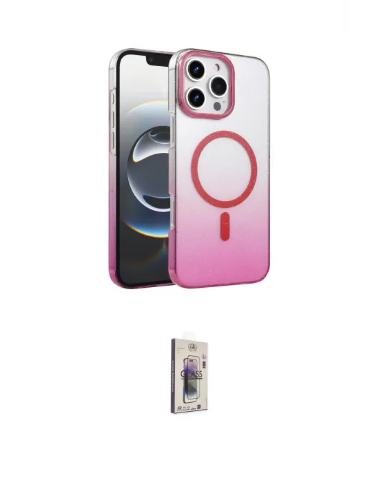 ieg™ iPhone 16 Pro Max Kılıf Ahenk Doku Özel Seri - Siyah Bilvis 3D Cam Ekran Koruyucu