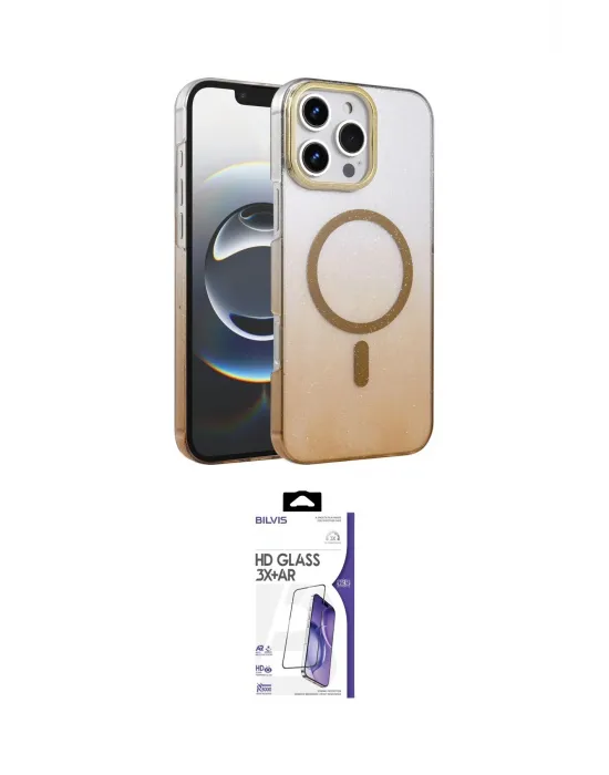 ieg™ iPhone 16 Pro Max Kılıf Ahenk Doku Özel Seri - Siyah Bilvis 3X AR HD Cam Ekran Koruyucu