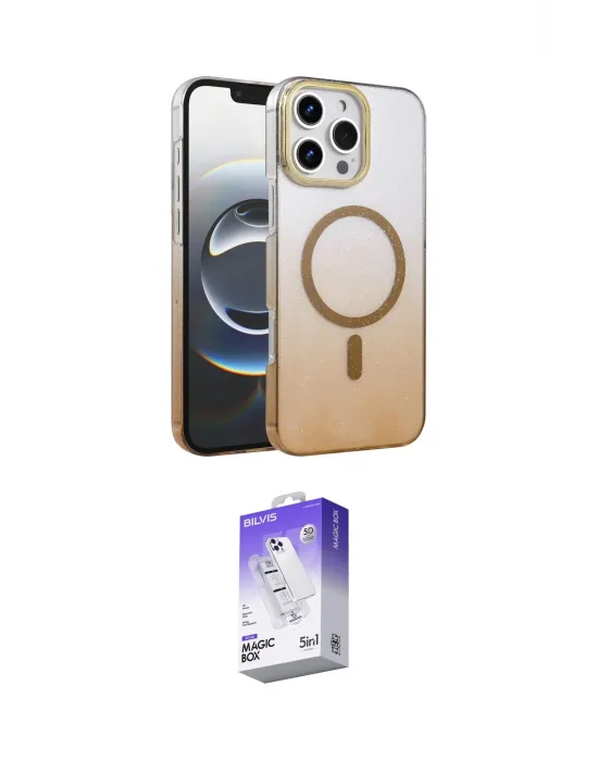 ieg™ iPhone 16 Pro Max Kılıf Ahenk Doku Özel Seri - Siyah Bilvis 5in1 3D Magic Cam Ekran Koruyucu