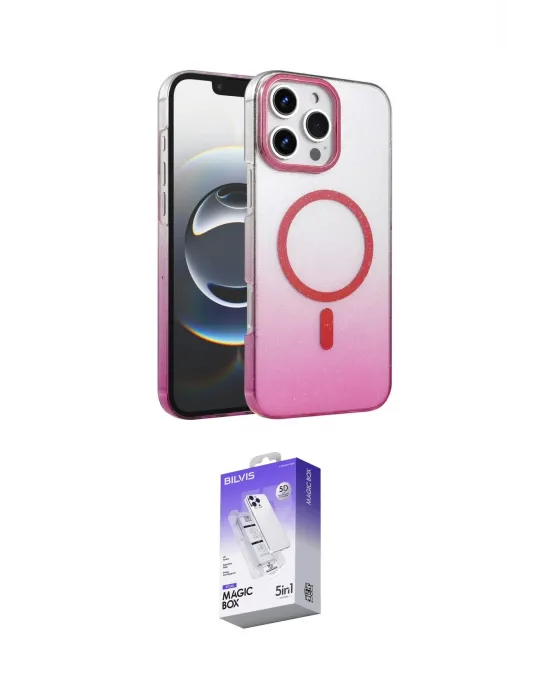 ieg™ iPhone 16 Pro Max Kılıf Ahenk Doku Özel Seri - Siyah Bilvis 5in1 3D Magic Cam Ekran Koruyucu