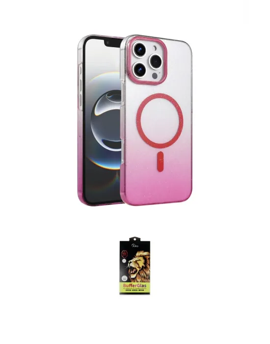 ieg™ iPhone 16 Pro Max Kılıf Ahenk Doku Özel Seri - Siyah Buffer Cam Ekran Koruyucu
