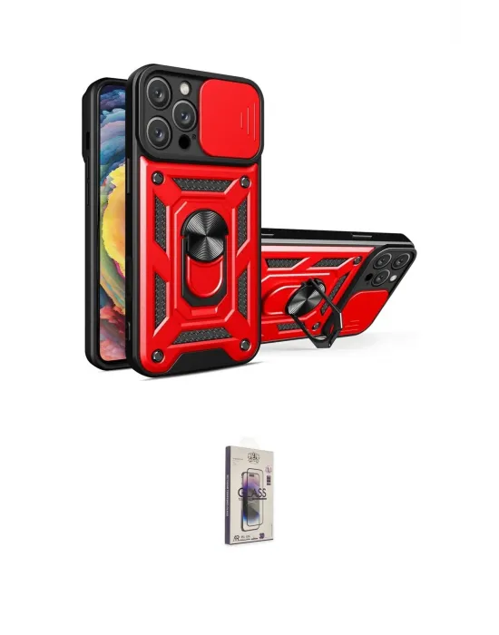 ieg™ iPhone 16 Pro Max Kılıf Ahenk Klasik - Siyah Bilvis 3D Cam Ekran Koruyucu