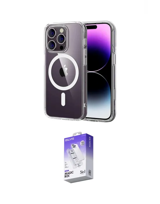 ieg™ iPhone 16 Pro Max Kılıf Ahenk Minimal Serisi - Siyah Bilvis 5in1 3D Magic Cam Ekran Koruyucu