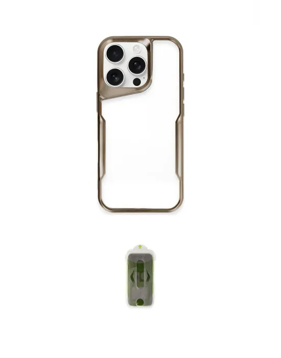 ieg™ iPhone 16 Pro Max Kılıf Akış Çizgi Koleksiyonu - Siyah Joko Magic 5D Hayalet Cam