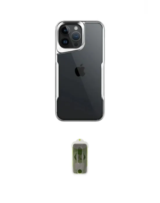 ieg™ iPhone 16 Pro Max Kılıf Akış Çizgi Koleksiyonu - Siyah Joko Magic 5D Hayalet Cam