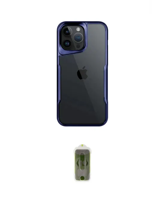 ieg™ iPhone 16 Pro Max Kılıf Akış Çizgi Koleksiyonu - Siyah Joko Magic 5D Hayalet Cam