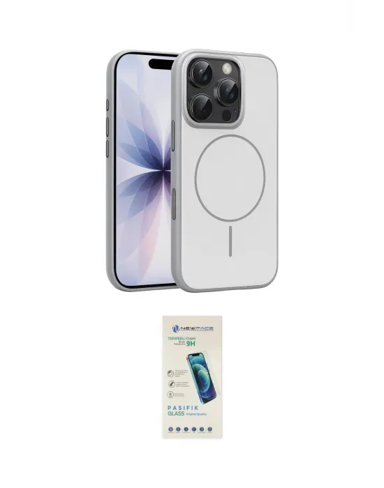 ieg™ iPhone 16 Pro Max Kılıf Atlas Asil Prime - Şeffaf Pasifik Cam Ekran Koruyucu
