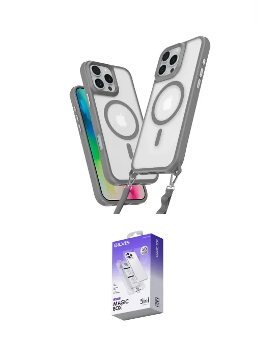 ieg™ iPhone 16 Pro Max Kılıf Atlas Doku Koleksiyonu - Siyah Bilvis 5in1 3D Magic Cam Ekran Koruyucu