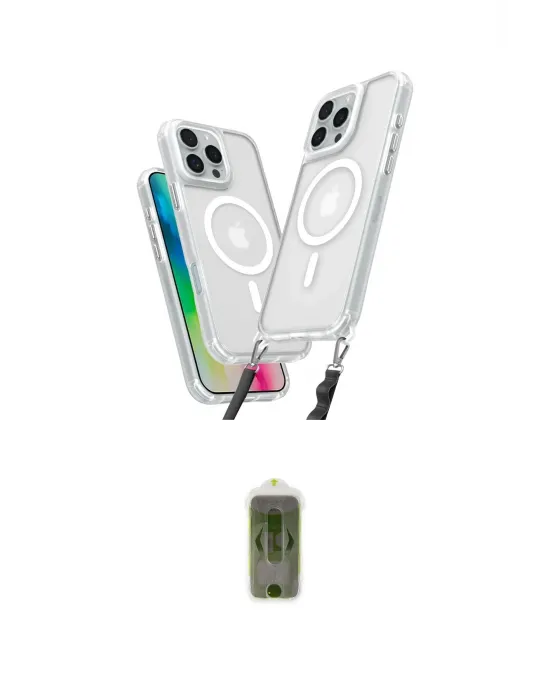 ieg™ iPhone 16 Pro Max Kılıf Atlas Doku Koleksiyonu - Siyah Joko Magic 5D Hayalet Cam