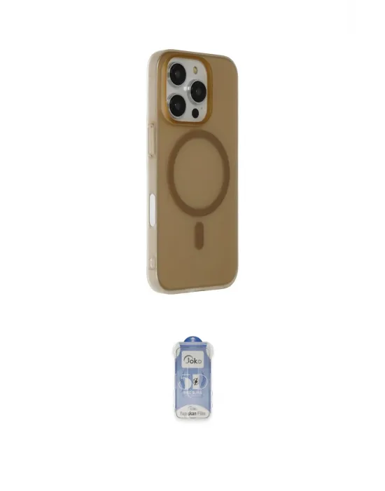 ieg™ iPhone 16 Pro Max Kılıf Çekirdek Modern Prime - Siyah Joko Magic 5D Cam