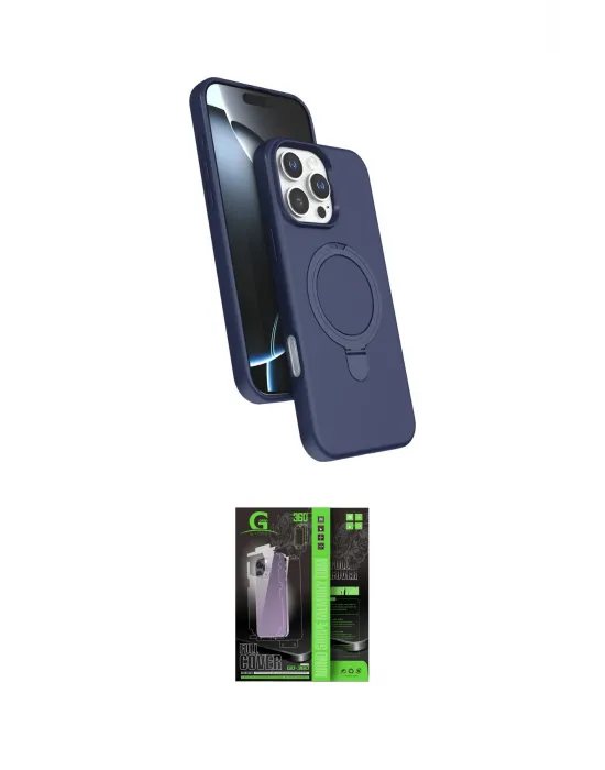 ieg™ iPhone 16 Pro Max Kılıf İz Işık Koleksiyonu - Şeffaf 360 Full Body Arka Koruyucu