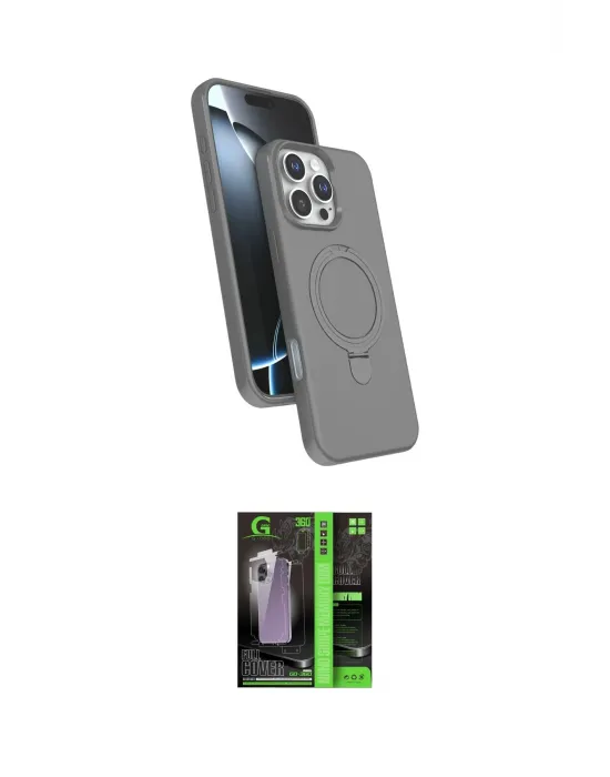 ieg™ iPhone 16 Pro Max Kılıf İz Işık Koleksiyonu - Şeffaf 360 Full Body Arka Koruyucu