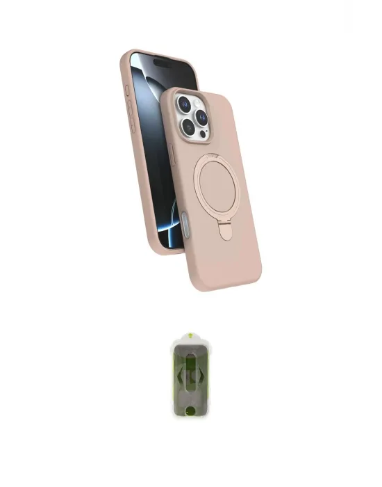 ieg™ iPhone 16 Pro Max Kılıf İz Işık Koleksiyonu - Siyah Joko Magic 5D Hayalet Cam