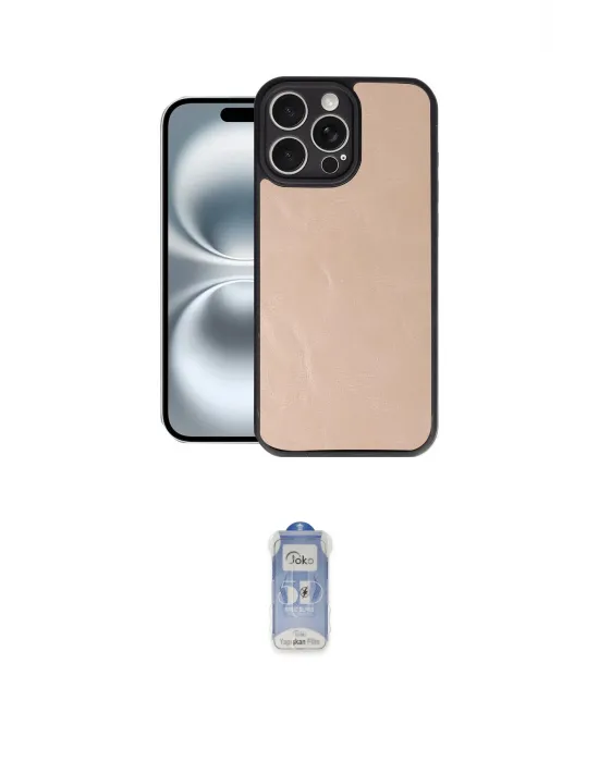 ieg™ iPhone 16 Pro Max Kılıf Kıvılcım Işık Serisi - Siyah Joko Magic 5D Cam