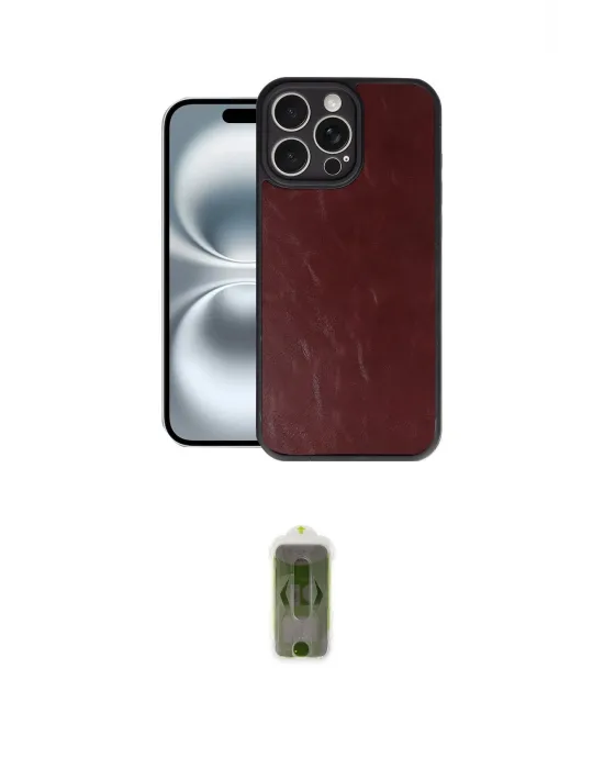 ieg™ iPhone 16 Pro Max Kılıf Kıvılcım Işık Serisi - Siyah Joko Magic 5D Hayalet Cam