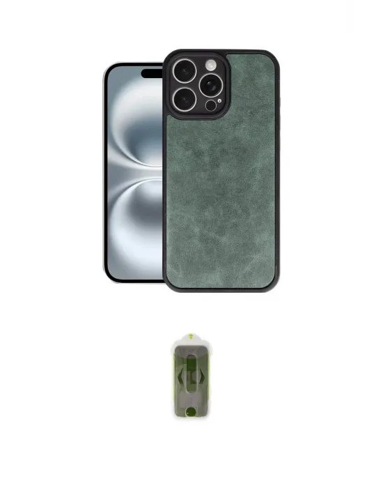 ieg™ iPhone 16 Pro Max Kılıf Kıvılcım Işık Serisi - Siyah Joko Magic 5D Hayalet Cam