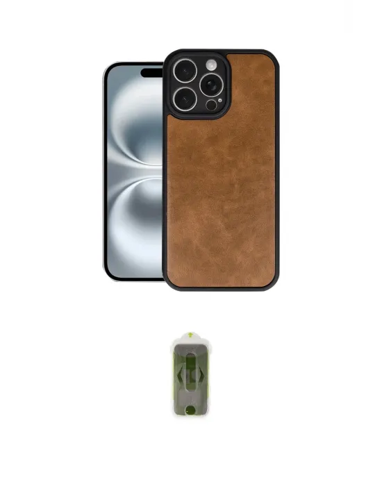 ieg™ iPhone 16 Pro Max Kılıf Kıvılcım Işık Serisi - Siyah Joko Magic 5D Hayalet Cam