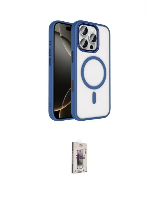 ieg™ iPhone 16 Pro Max Kılıf Kıvılcım Prime - Siyah Bilvis 3D Cam Ekran Koruyucu