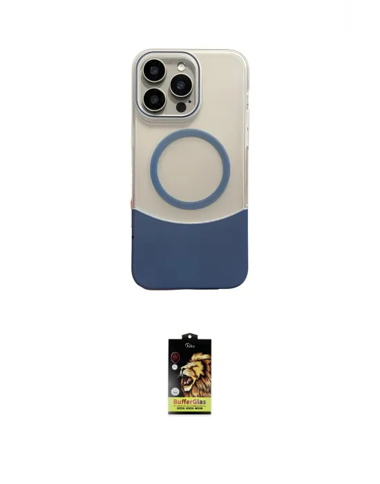 ieg™ iPhone 16 Pro Max Kılıf Kozmos Form Özel Seri - Siyah Buffer Cam Ekran Koruyucu