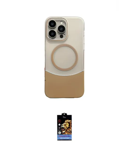 ieg™ iPhone 16 Pro Max Kılıf Kozmos Form Özel Seri - Siyah Buffer Hayalet Cam Ekran Koruyucu