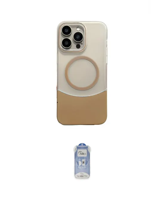 ieg™ iPhone 16 Pro Max Kılıf Kozmos Form Özel Seri - Siyah Joko Magic 5D Cam