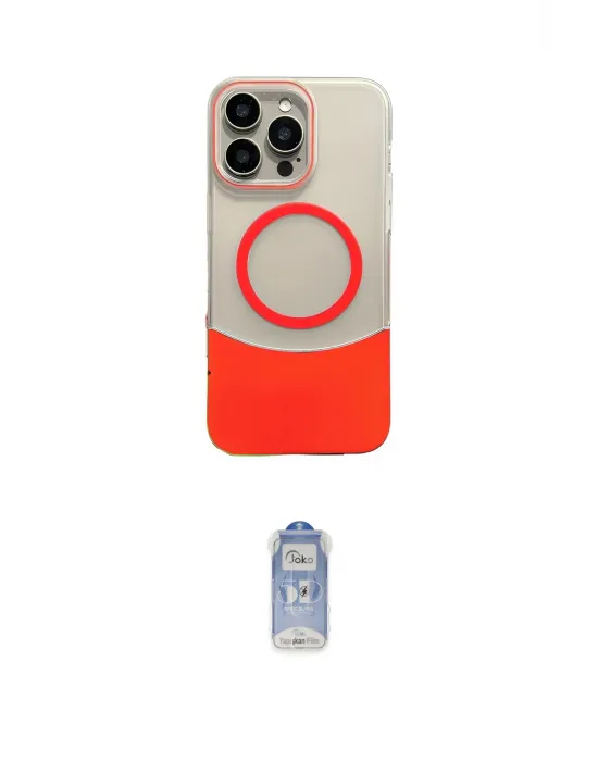 ieg™ iPhone 16 Pro Max Kılıf Kozmos Form Özel Seri - Siyah Joko Magic 5D Cam