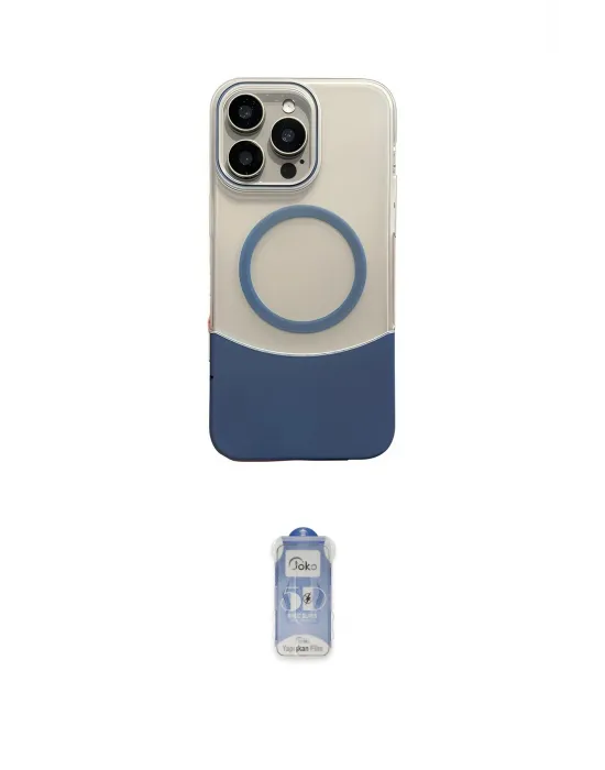 ieg™ iPhone 16 Pro Max Kılıf Kozmos Form Özel Seri - Siyah Joko Magic 5D Cam