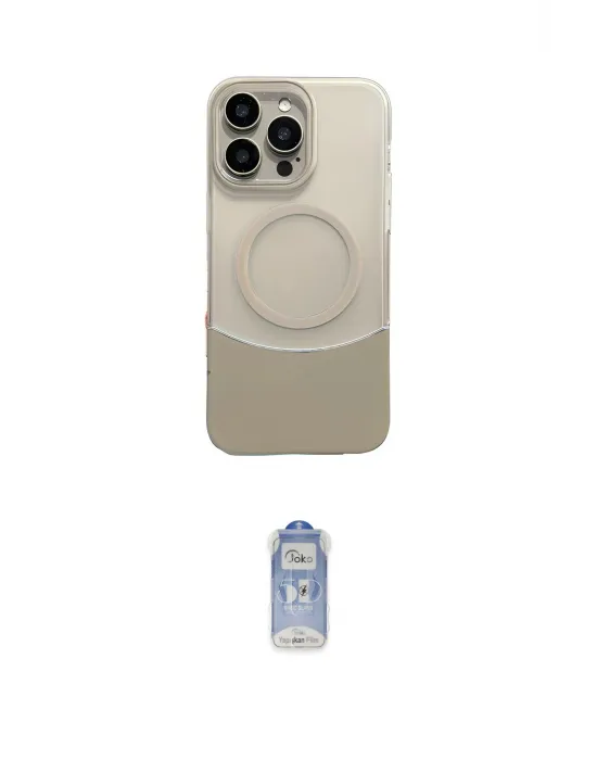 ieg™ iPhone 16 Pro Max Kılıf Kozmos Form Özel Seri - Siyah Joko Magic 5D Cam