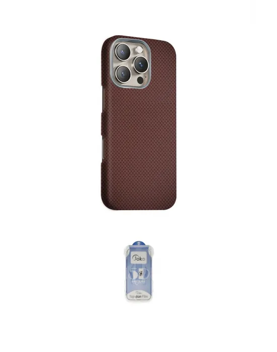 ieg™ iPhone 16 Pro Max Kılıf Kozmos Klasik Prime - Siyah Joko Magic 5D Cam