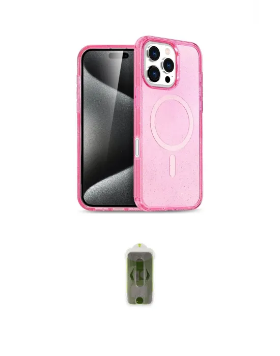 ieg™ iPhone 16 Pro Max Kılıf Nova Asil Prime - Siyah Joko Magic 5D Hayalet Cam