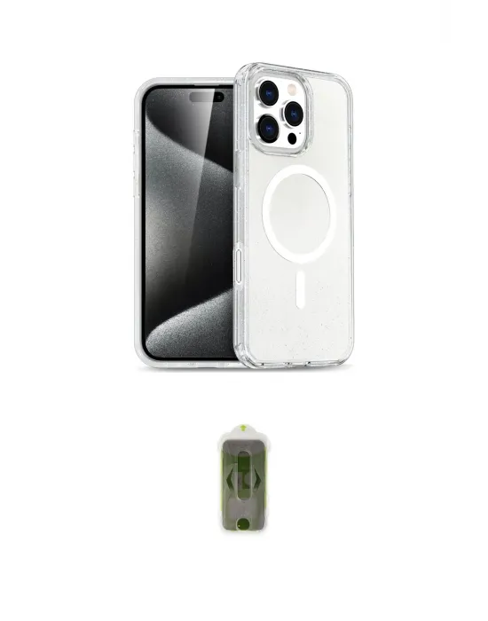 ieg™ iPhone 16 Pro Max Kılıf Nova Asil Prime - Siyah Joko Magic 5D Hayalet Cam