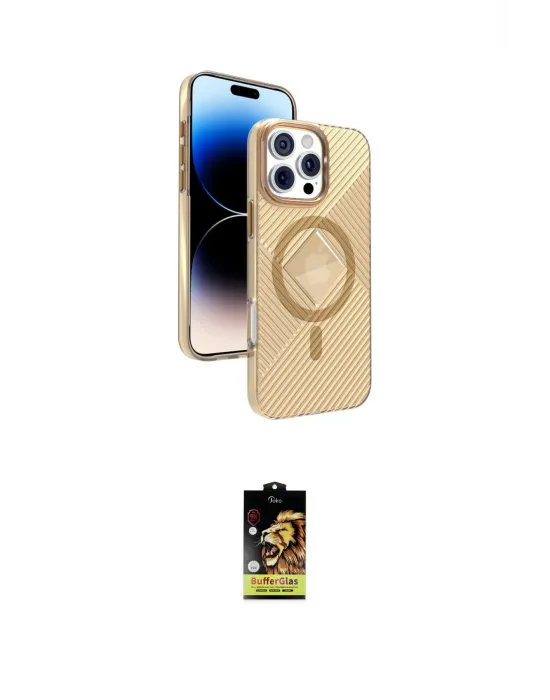 ieg™ iPhone 16 Pro Max Kılıf Nova Modern Prime - Siyah Buffer Cam Ekran Koruyucu