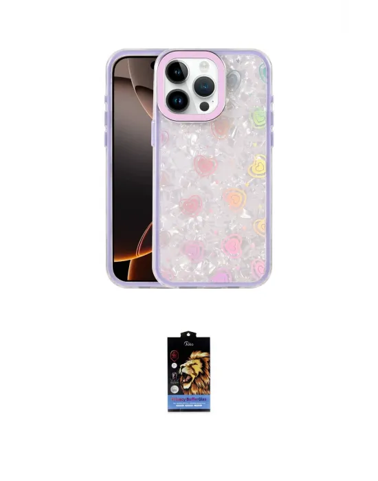 ieg™ iPhone 16 Pro Max Kılıf Odak Prime - Siyah Buffer Hayalet Cam Ekran Koruyucu