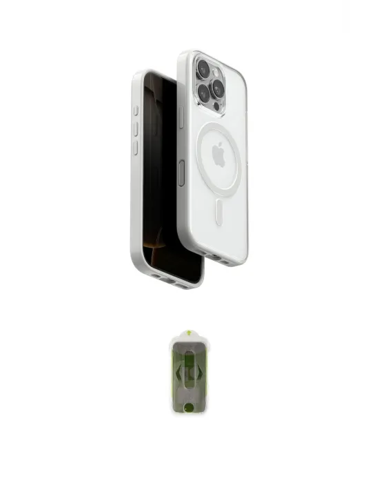 ieg™ iPhone 16 Pro Max Kılıf Pusula Form Serisi - Siyah Joko Magic 5D Hayalet Cam