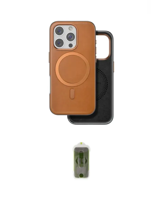ieg™ iPhone 16 Pro Max Kılıf Pusula Işık Koleksiyonu - Siyah Joko Magic 5D Hayalet Cam