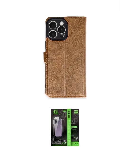 ieg™ iPhone 16 Pro Max Kılıf Siluet Işık Serisi - Şeffaf 360 Full Body Arka Koruyucu