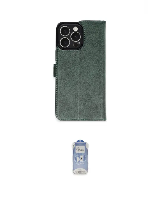 ieg™ iPhone 16 Pro Max Kılıf Siluet Işık Serisi - Siyah Joko Magic 5D Cam